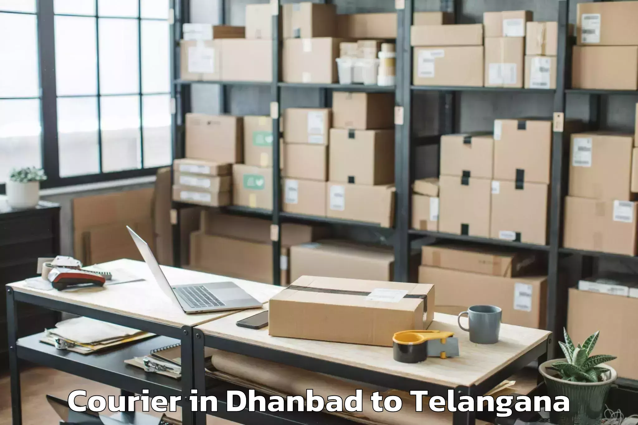 Hassle-Free Dhanbad to Konijerla Courier